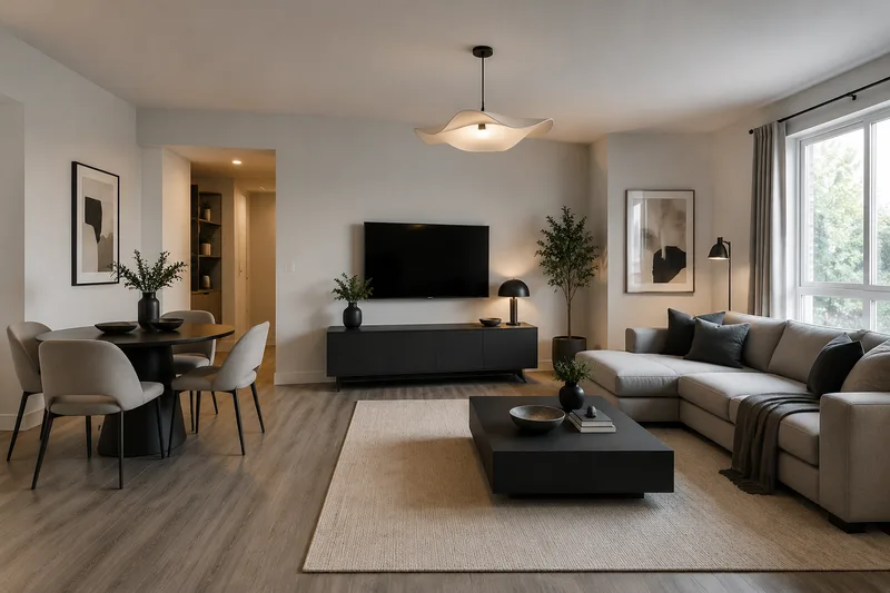Modern Apartment Living Room — AI room redesign, after