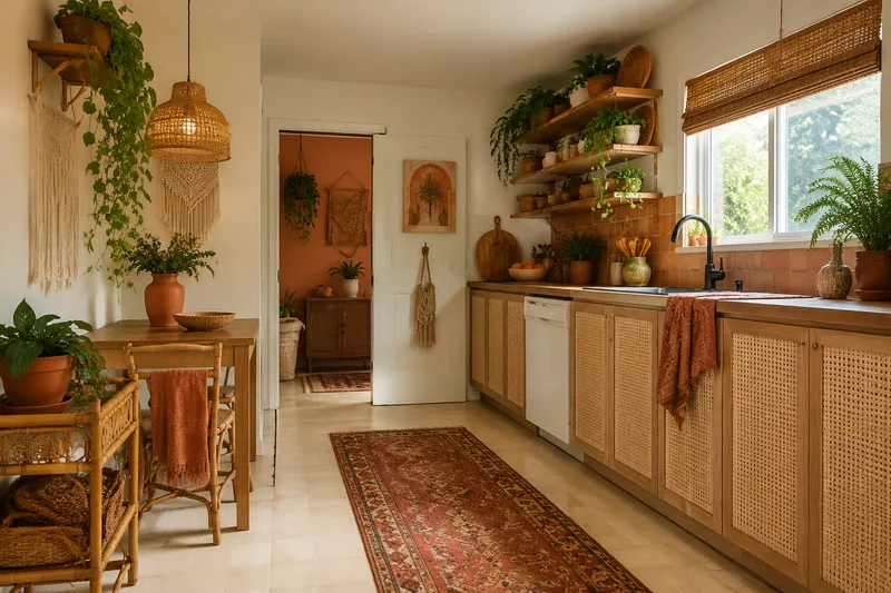 Boho Kitchen — AI room redesign, after
