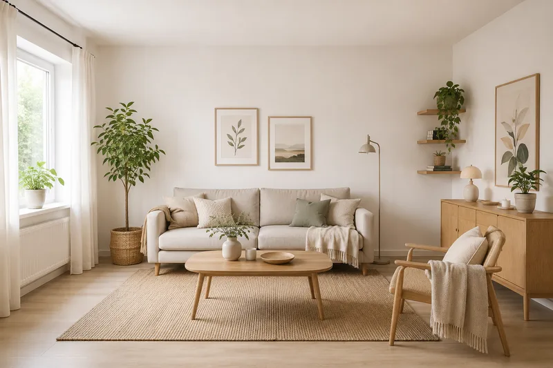 Scandinavian Living Room — AI room redesign, after