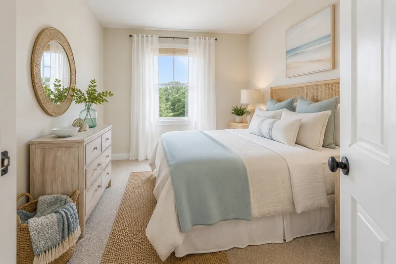 Coastal Small Bedroom — AI room redesign, after