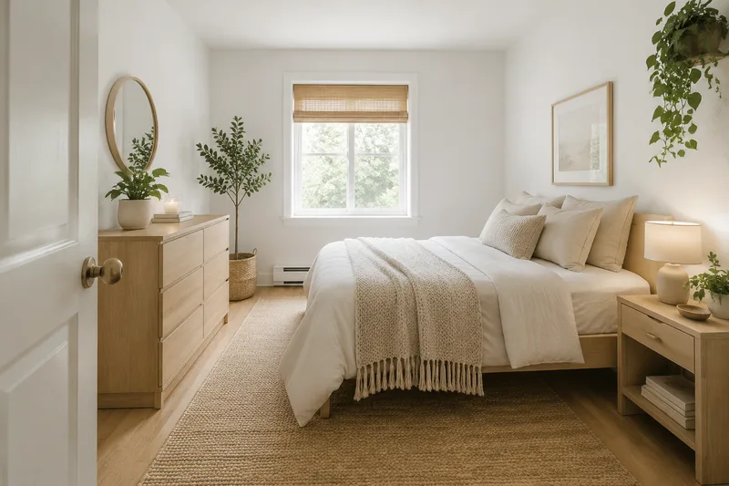 Scandinavian Small Bedroom — AI room redesign, after